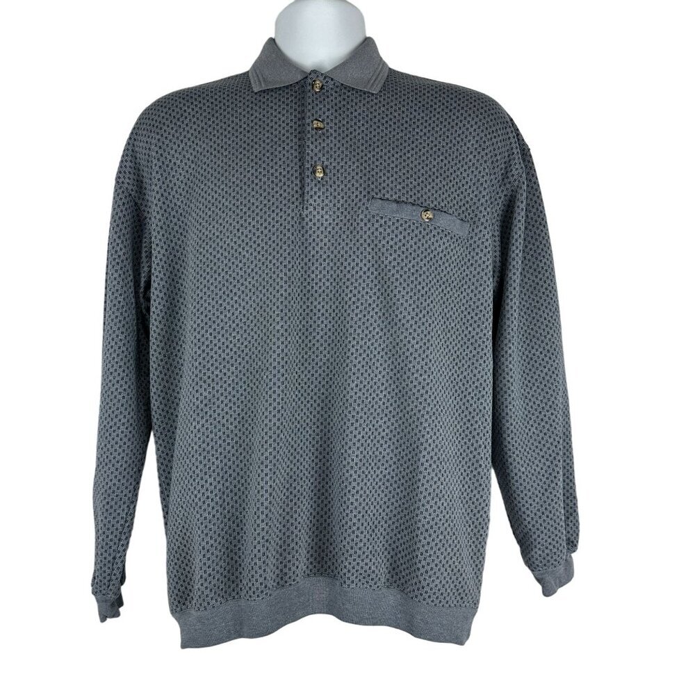 Safe Harbor Sportswear Long Sleeved Polo Shirt Size M